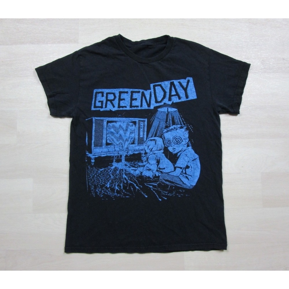 Green Day TV Wasteland Graphic T-Shirt Men's (S) Hypnotized Kids Pop Punk‎ Band
